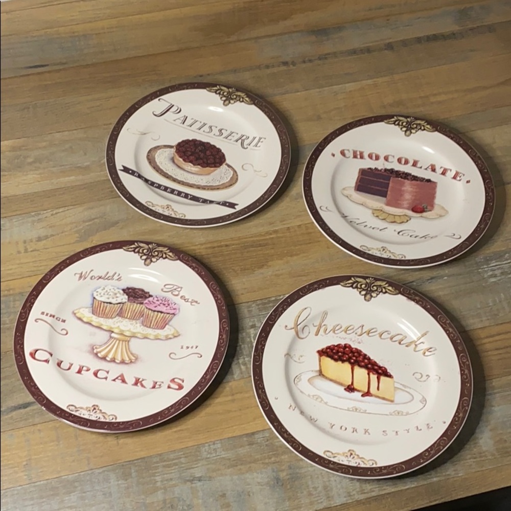 Oneida Sweets Dessert Plate Set Of 4